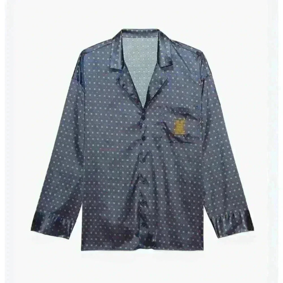 Savage X Fenty Satin Foulard Sleep Shirt Size Medium M - Picture 1 of 8